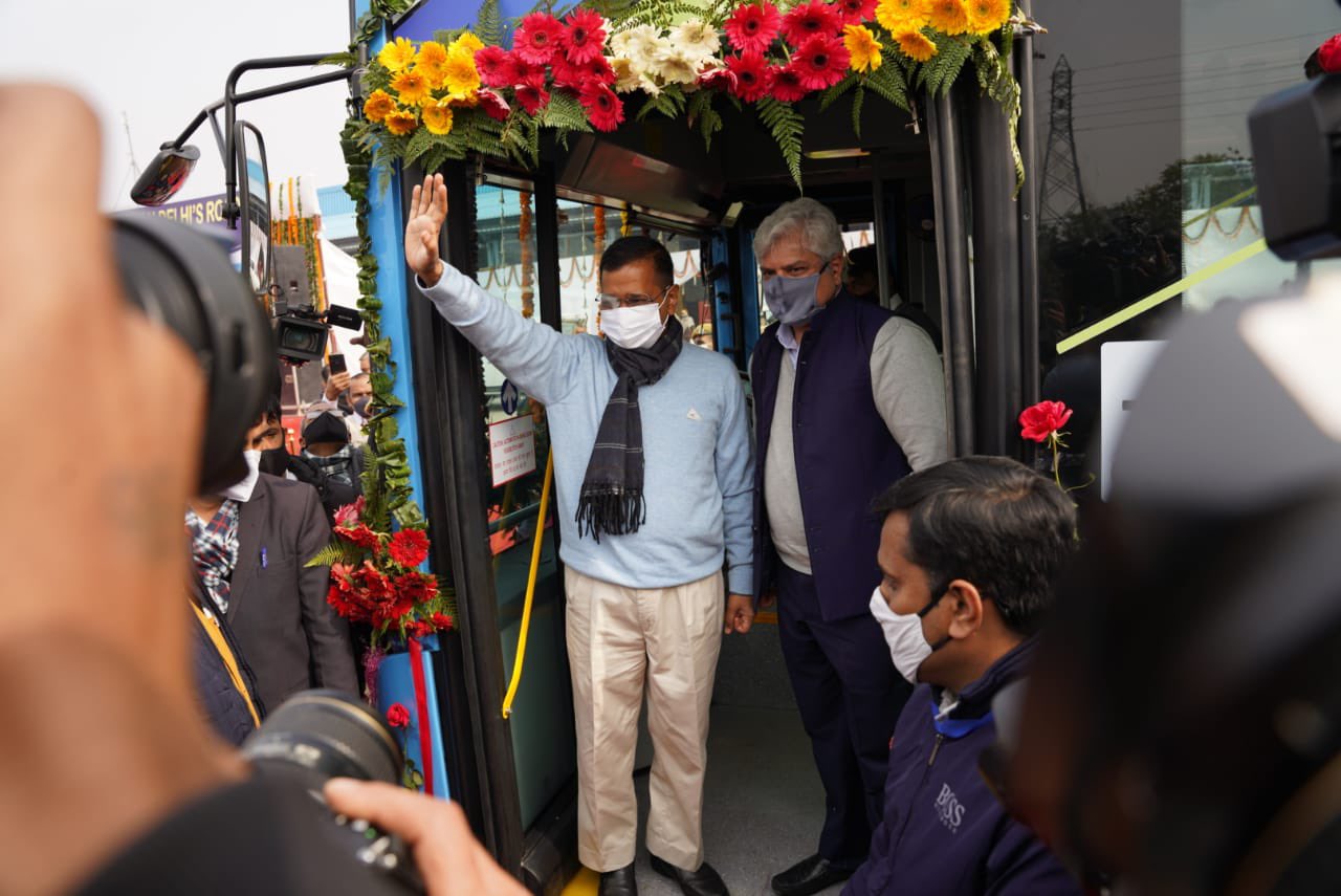 electric bus in delhi