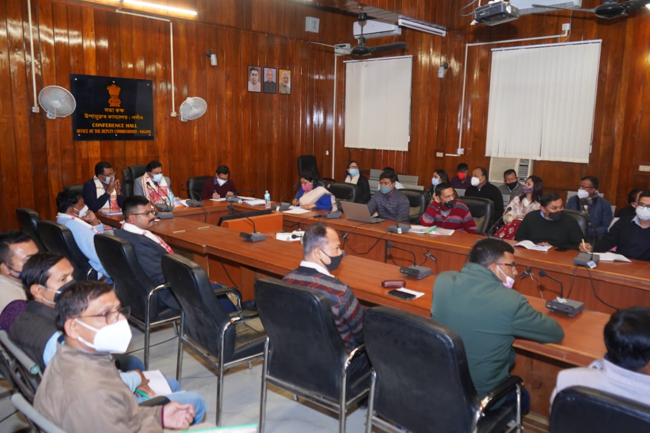 minister-ranjeet-kumar-dass-participate-in-a-review-meeting-at-the-dc-office-in-nagaon