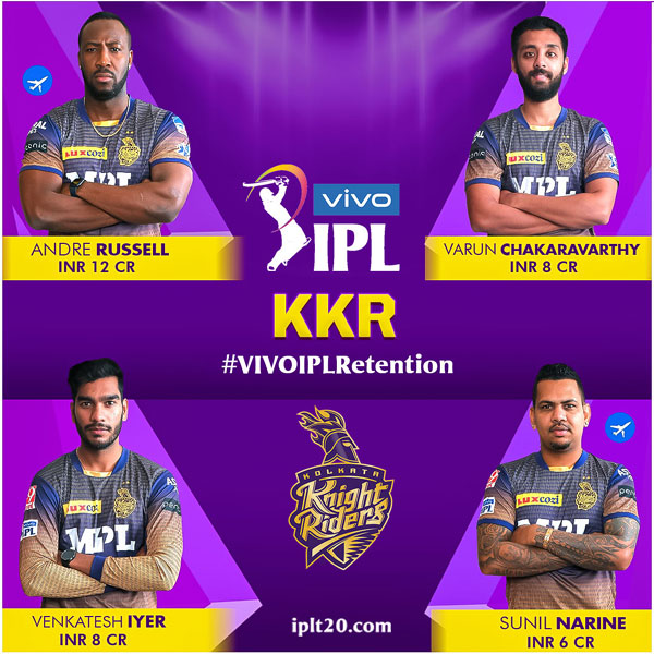 Kolkata knight riders, కోల్​కతా నైట్​రైడర్స్