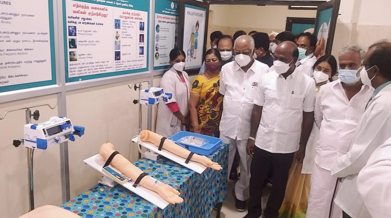 Pain Palliative Care Centre opened in Chennai Omandurar Hospital, Tamil Nadu Health Minister Ma Subramanian, மா சுப்பிரமணியன்