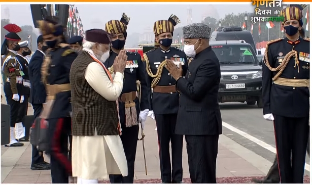 REPUBLIC DAY PRESIDENT FLAG HOISTING