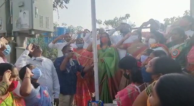 Republic day celebrations 2022 , flag hoisting in hyderabad