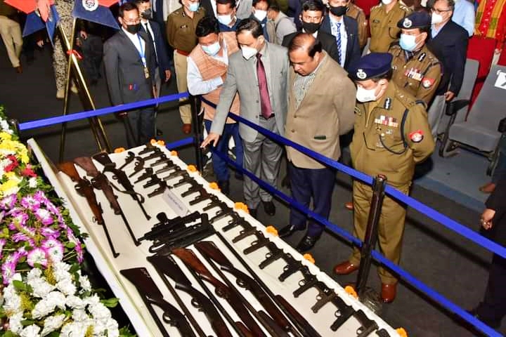 arms-laying-programme-of-tla-and-ugpo-cadres-at-kalakshetra-in-guwahati