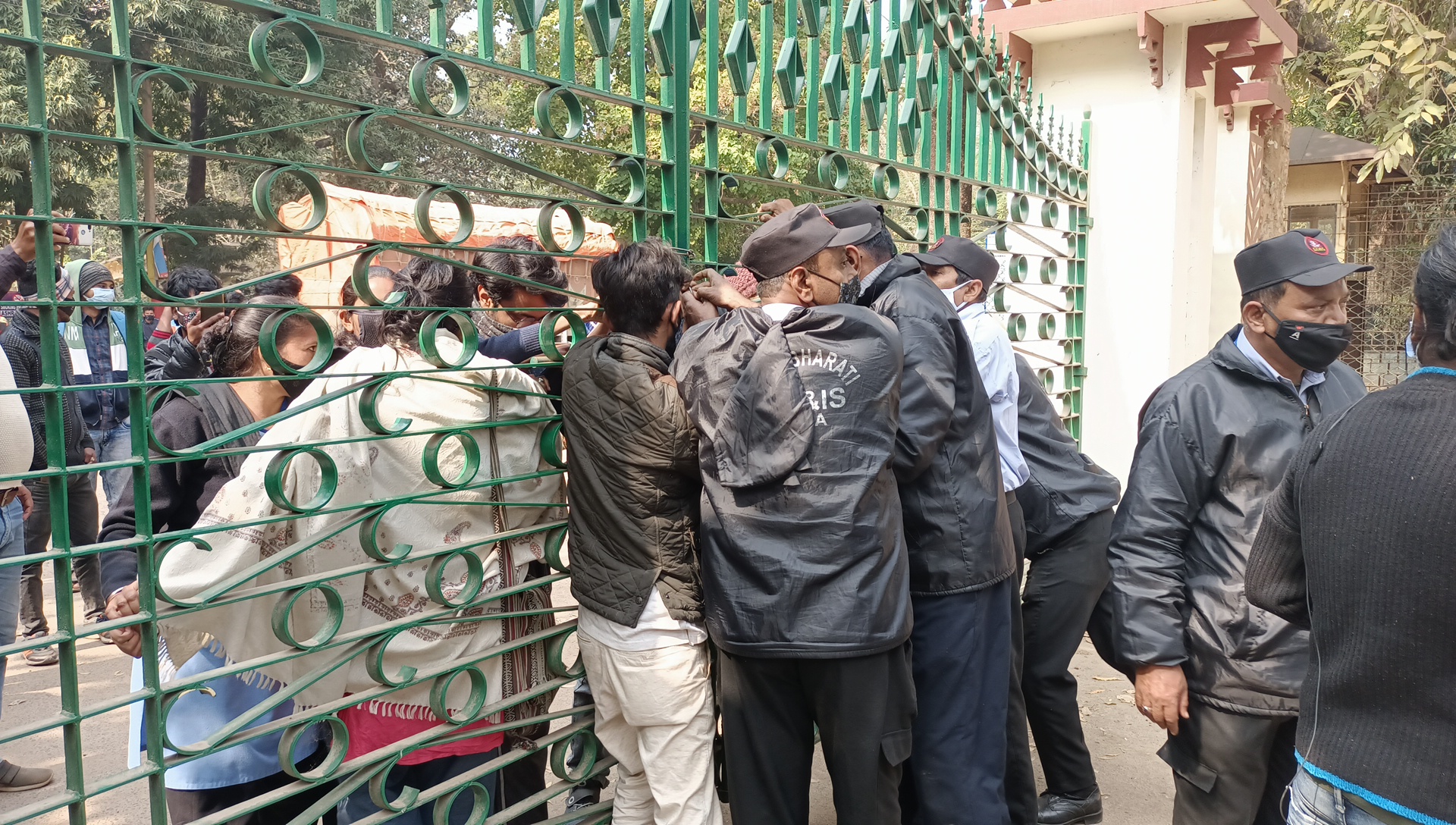 Student Agitation in visva bharati