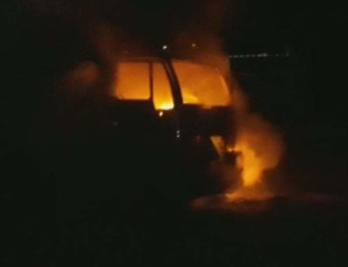 Mandsaur fire caught in moving vehicle