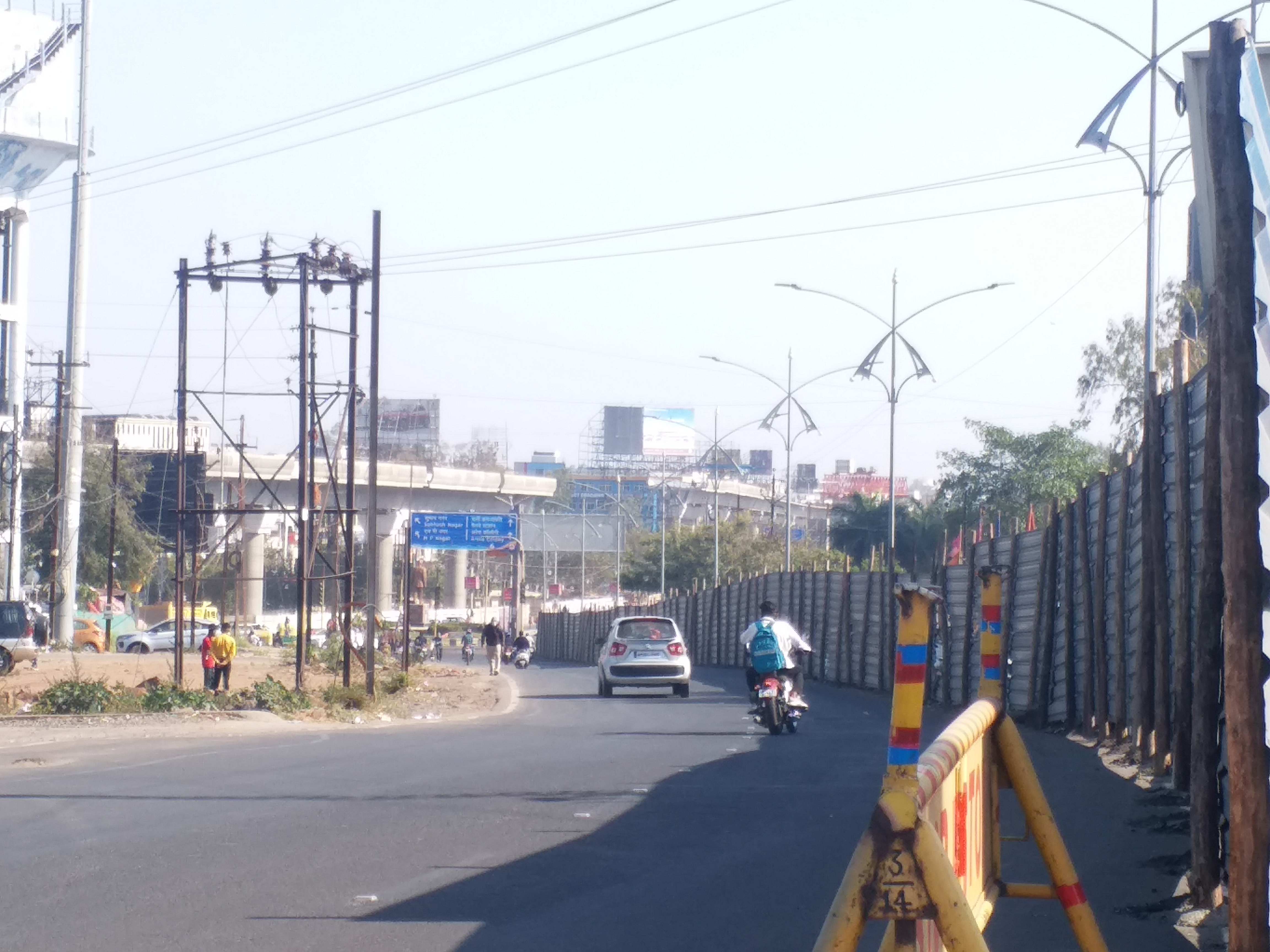 2734 meters total length of MP Nagar flyover