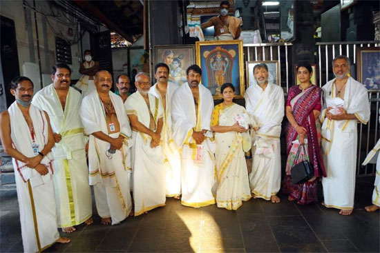 chiranjeevi visit kerala temples