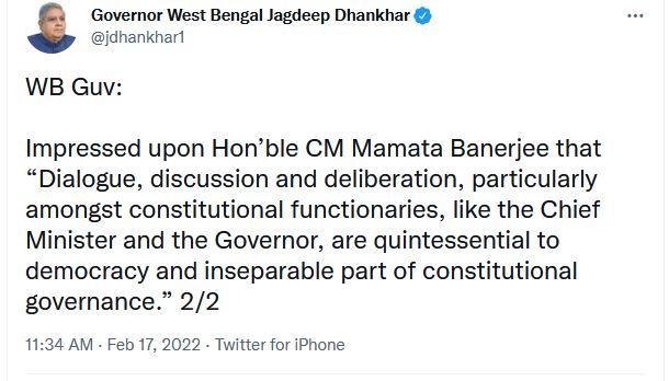 mamata vs dhankhar