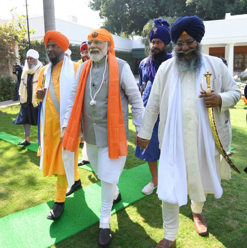 pm narender modi meeting sikh leaders