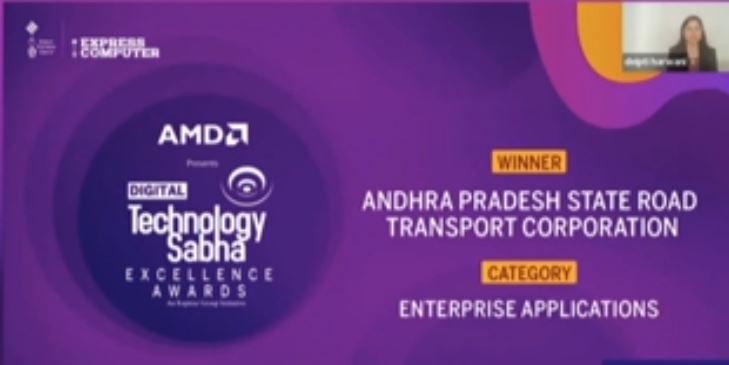 DIGITAL TECHNOLOGY AWARD TO APSRTC