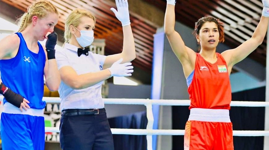 Nikhat Zareen  Nitu  Strandja Memorial Boxing Tournament  स्ट्रैंड्जा मेमोरियल बॉक्सिंग  ओलंपिक पदक विजेता  बॉक्सिंग फाइनल  निखत जरीन  नीतू  खेल समाचार  Sports News  Strandja Memorial