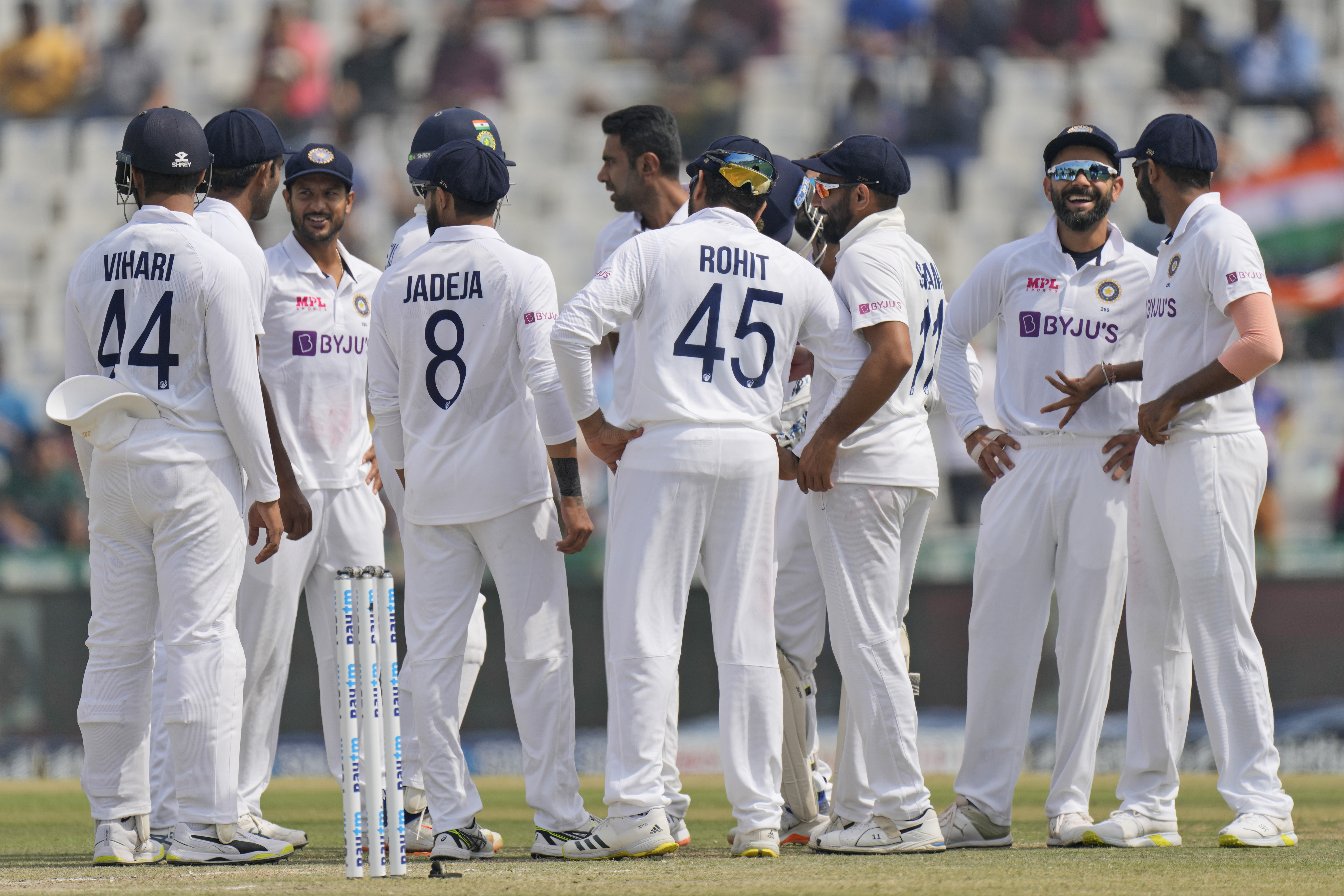 happy faces of indian team