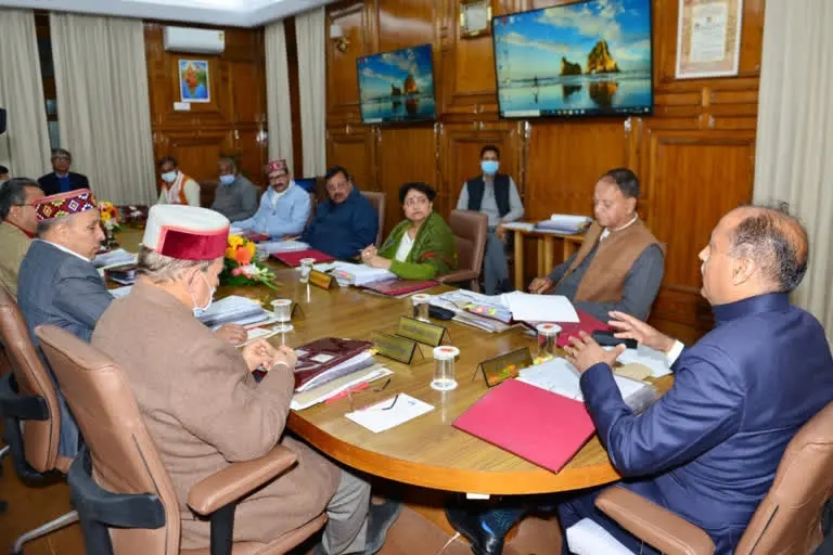 Himachal cabinet meeting.