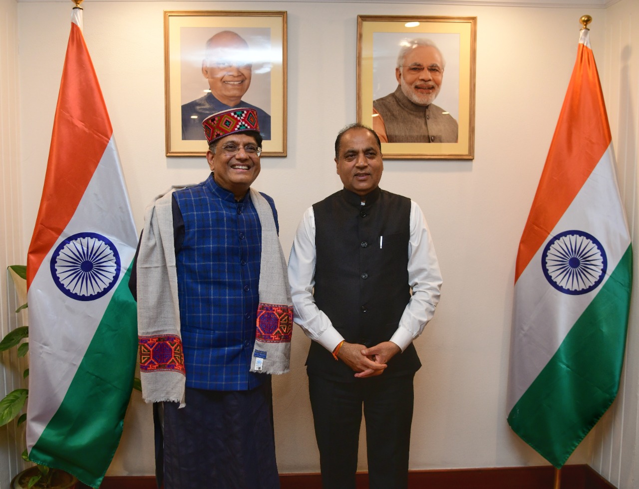 CM Jairam Thakur meets Union Minister Piyush Goyal in Delhi