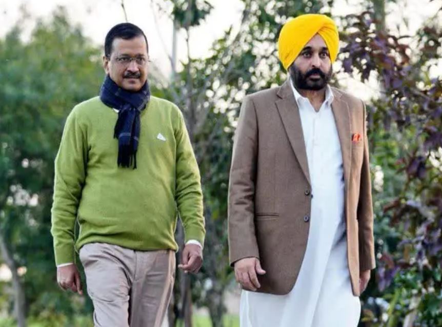 Arvind Kejriwal and Bhagwant Mann