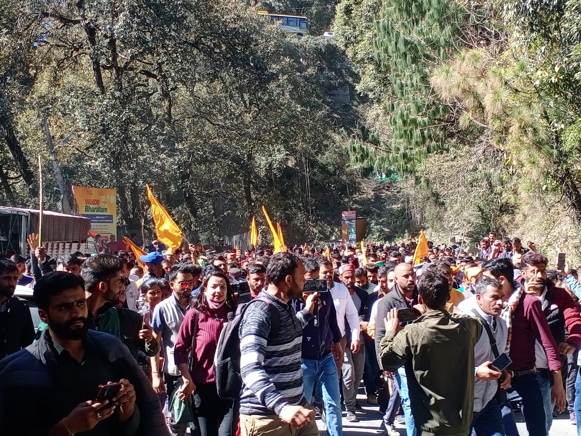 Devbhoomi Kshatriya Organization Protest in Shimla