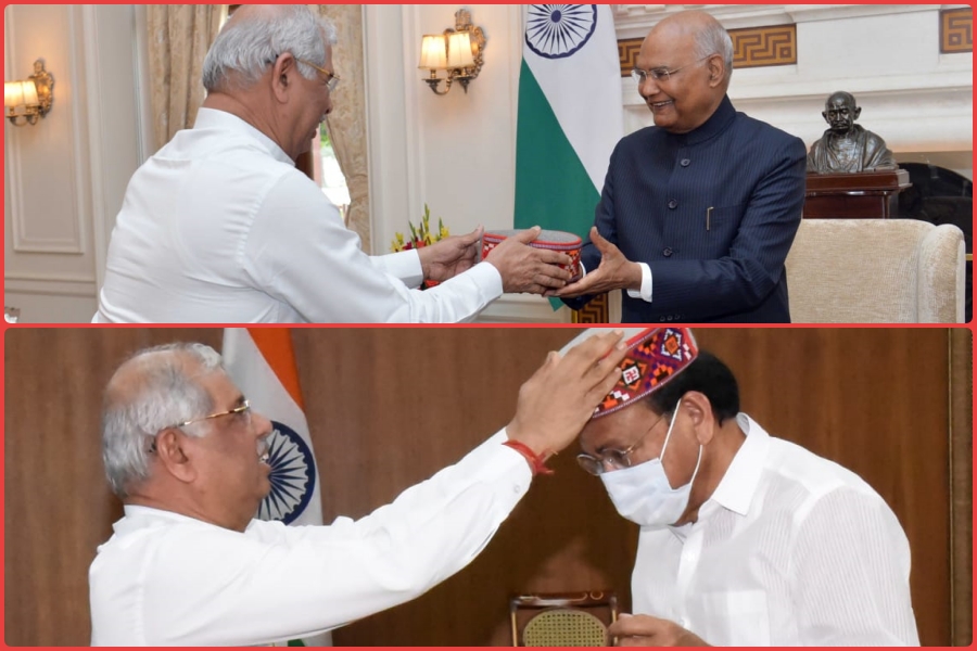 Governor Rajendra Vishwanath Arlekar meets President and Vice President.