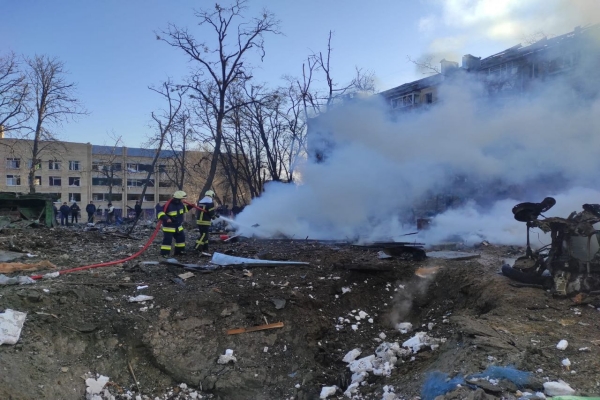 Russian strikes hit outskirts of Ukrainian capital and Lviv