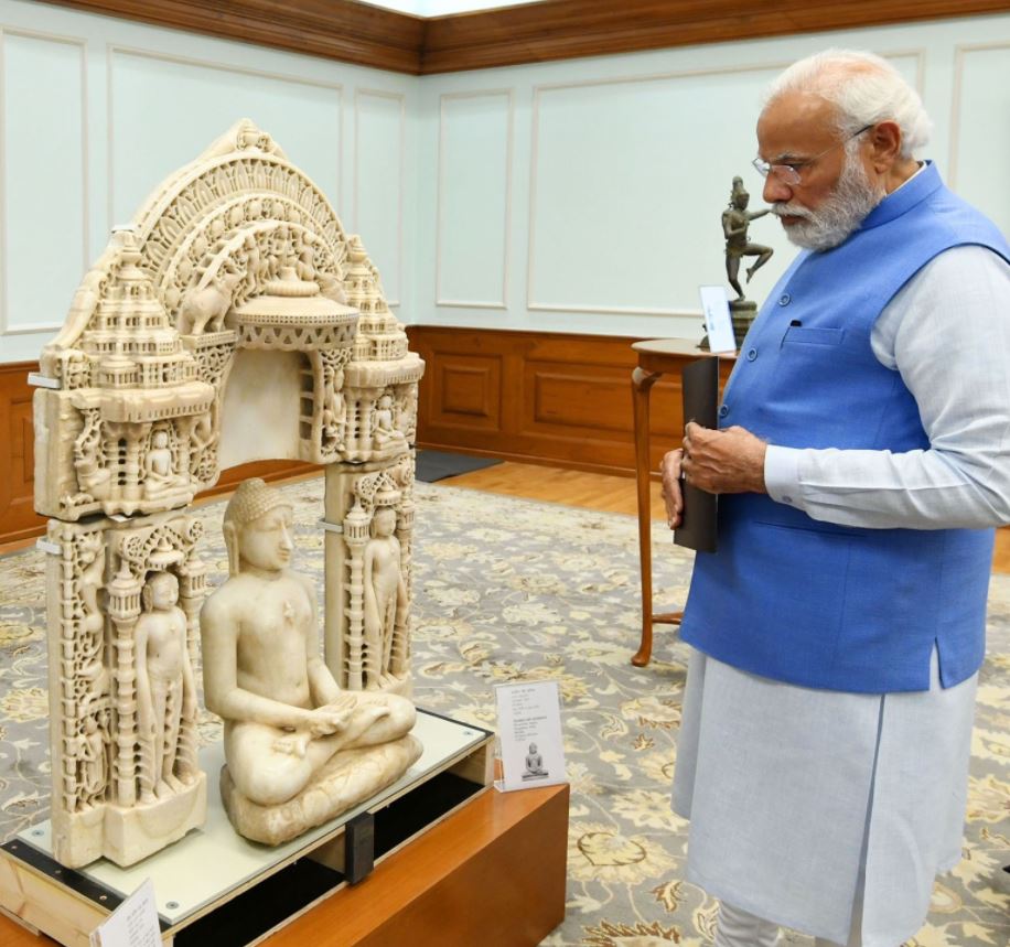 PM Modi inspects 29 antiquities