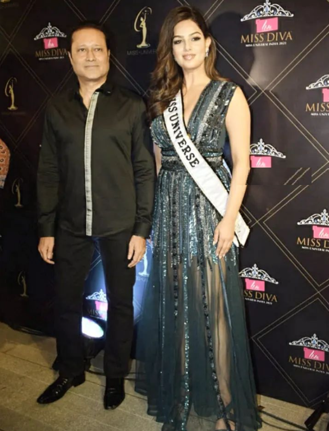 Miss Universe 2021 harnaaz sandhu's welcome party attended by celebs,ಭುವನ ಸುಂದರಿ ಹರ್ನಾಜ್ ಸಂಧುಗೆ ಅದ್ಧೂರಿ ಸ್ವಾಗತ ಕೋರಿದ ಬಾಲಿವುಡ್