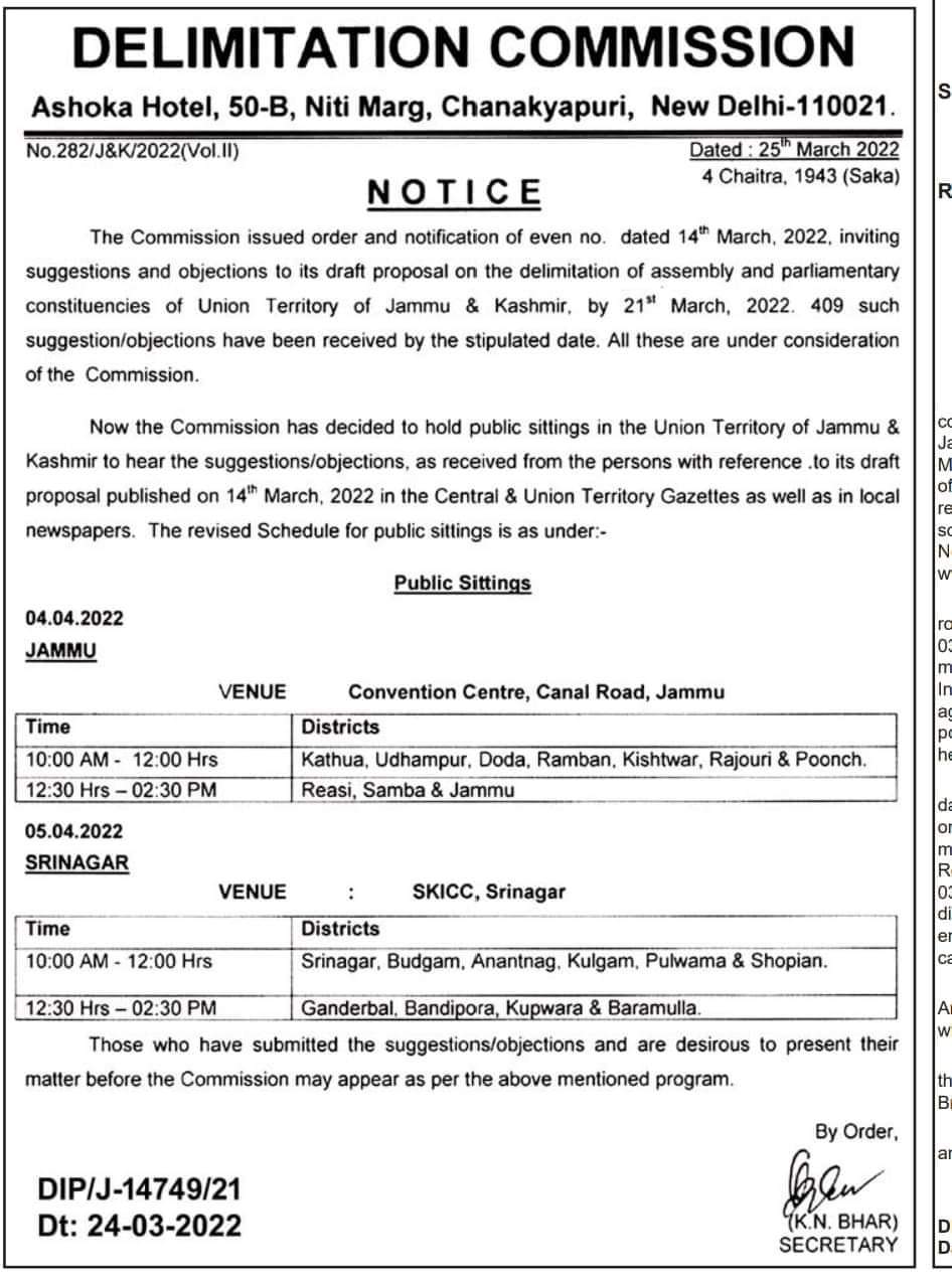 delimitation-commission-revises-schedule-of-public-sittings