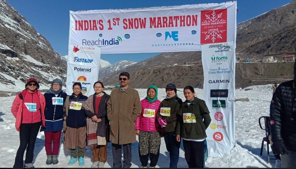 Himachal's Lahaul Spiti hosts country's first Snow Marathon