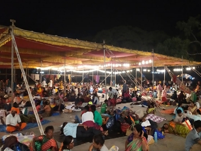 Devotees in Malemahadeshwara Hill