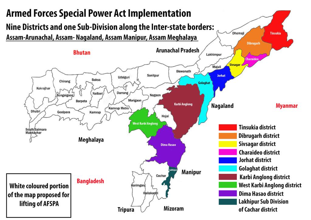 Areas under AFSPA to be reduced in Assam, Nagaland and Manipur