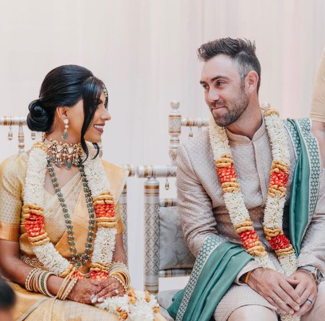 Maxwell marries Vini Raman, Maxwell Vini Raman wedding photos, Maxwell marries Indian, Maxwell wedding video