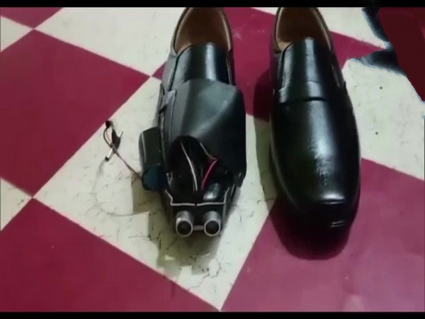 special shoe for blind 9th standard Assam student designs