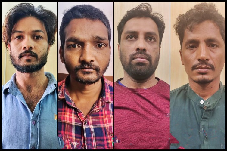 chain snatching case: four accused arrested