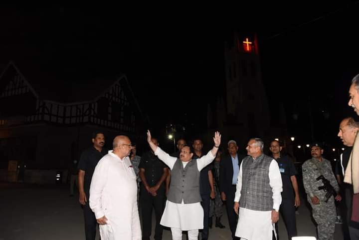 JP Nadda visited Shimla Mall Road