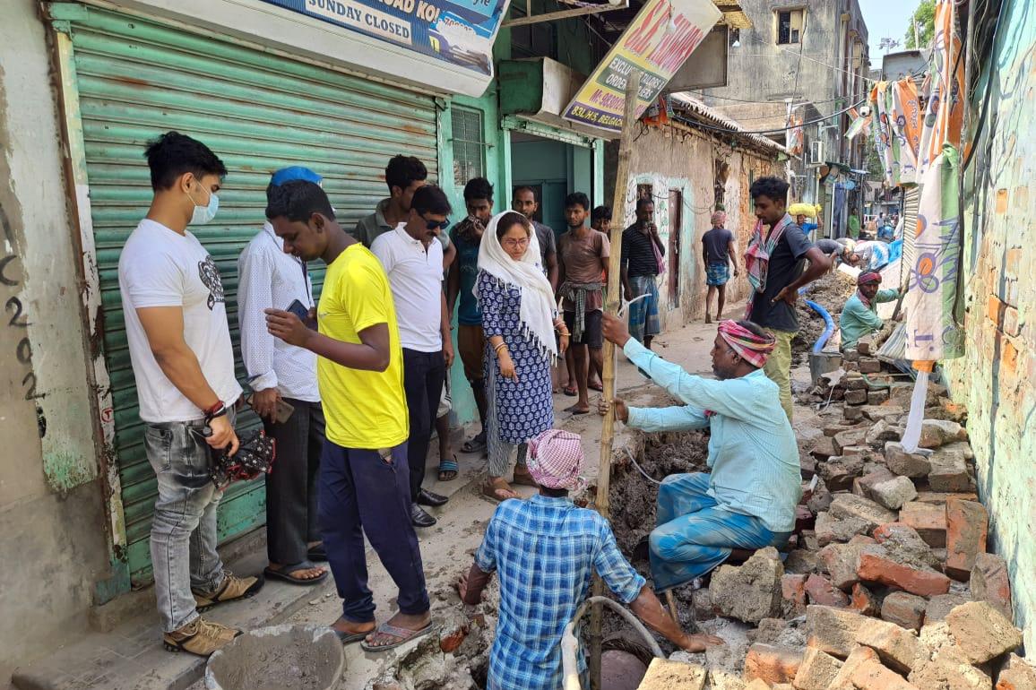 road-repairing-sanitation-work-is-going-on-belgachia-model-slum