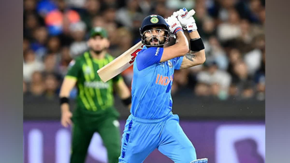 Virat Kohli Straight Shot