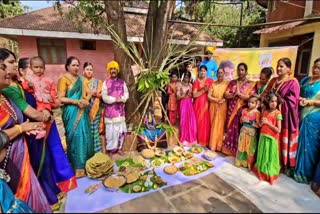 ಮಹಿಳೆಯರ ಕಲರ್ ಪುಲ್ ಸಂಕ್ರಾಂತಿ ಆಚರಣೆ