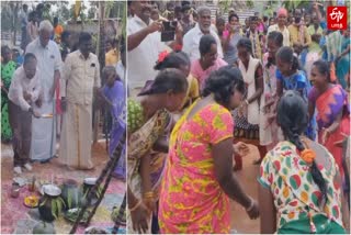 Pongal celebration by tribal people in Tiruvallur