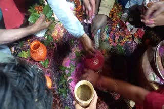 devotees in Basukinath temple