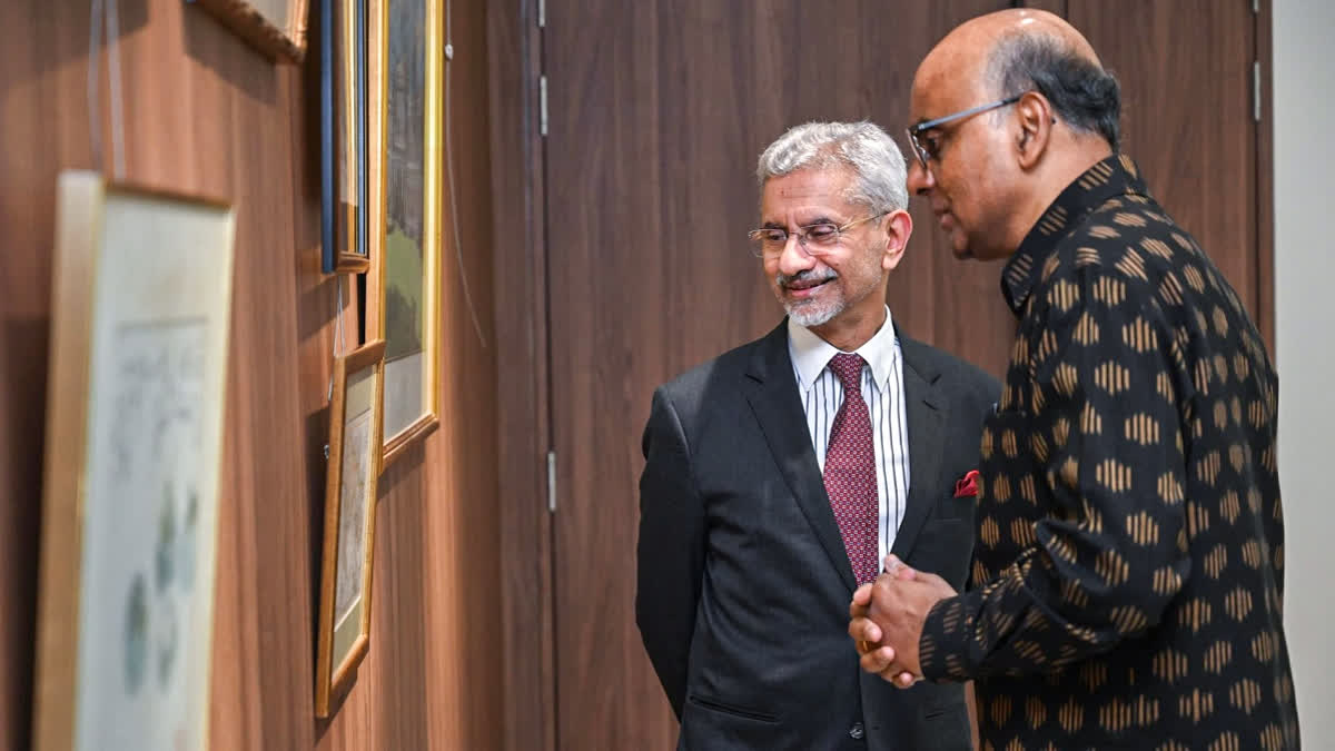 External Affairs Minister S Jaishankar meets Singapore President Tharman Shanmugaratnam, in Singapore in November last year