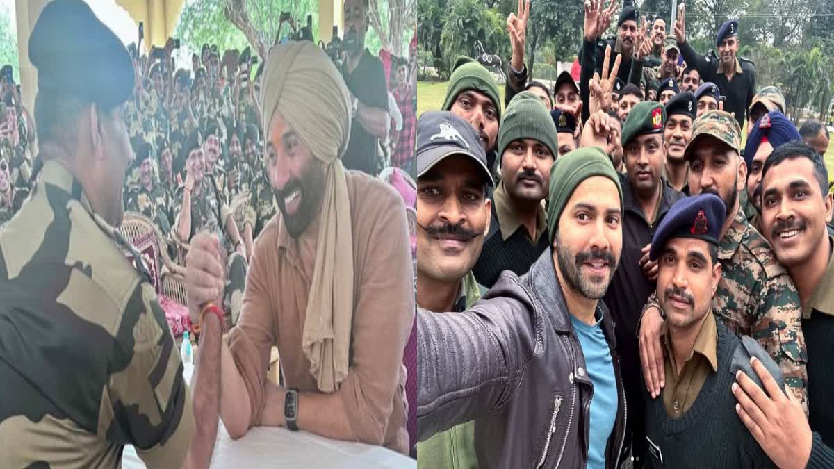 sunny deol and varun dhwan celebrates indian army day with jawans