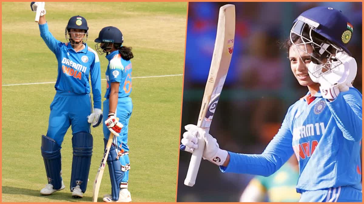 SMRITI MANDHANA WORLD RECORD  സ്‌മൃതി മന്ദാന  INDIA WOMEN VS IRELAND WOMEN  SMRITI MANDHANA ODI HUNDRED