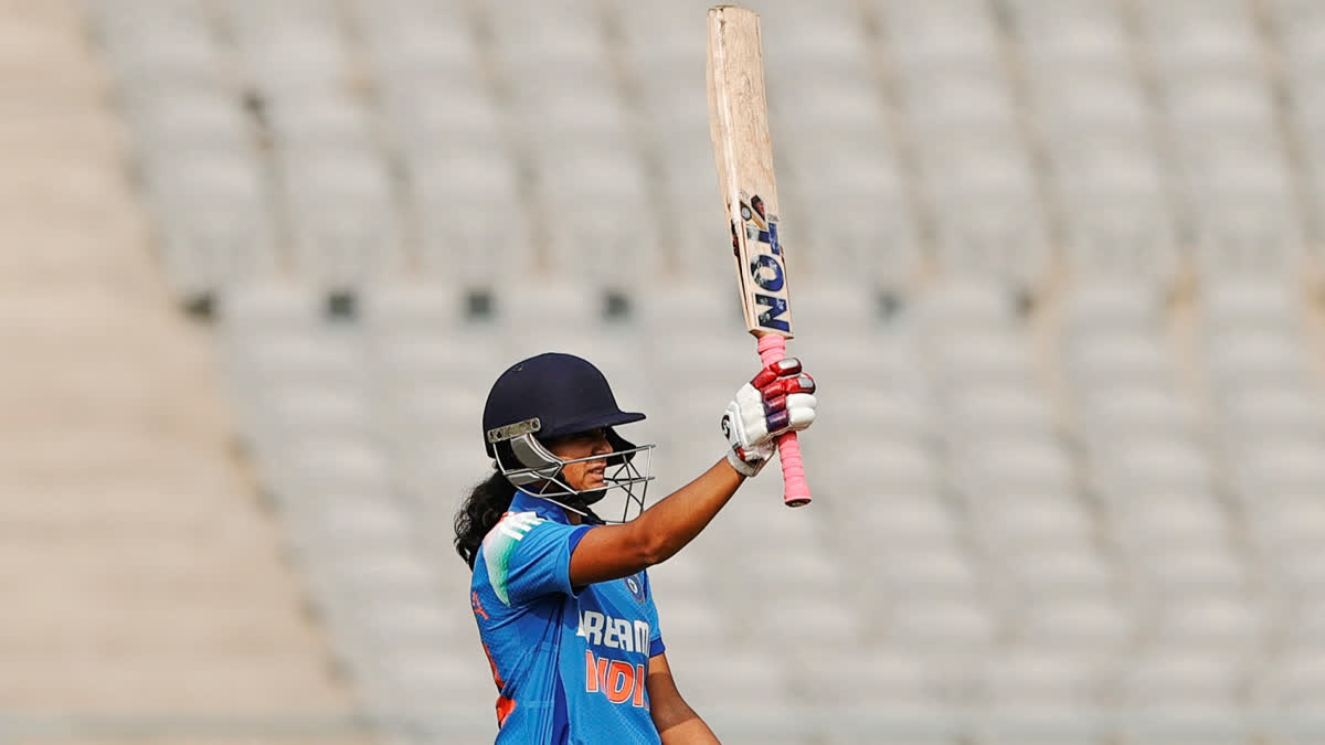 Pratika Rawal scored a century in the third ODI against Ireland