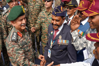 In this image posted by @adgpi via X on Jan. 14, 2025, Chief of the Army Staff General Upendra Dwivedi during the 9th Armed Forces Veterans? Day celebrations, in Pune.