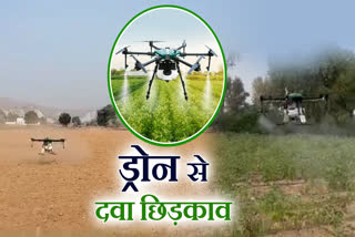 Drones Spray Medicine in Fields