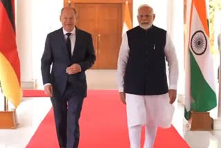 German Chancellor Olaf Scholz meets Prime Minister Narendra Modi