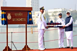 PM Modi commissioned three naval combatants