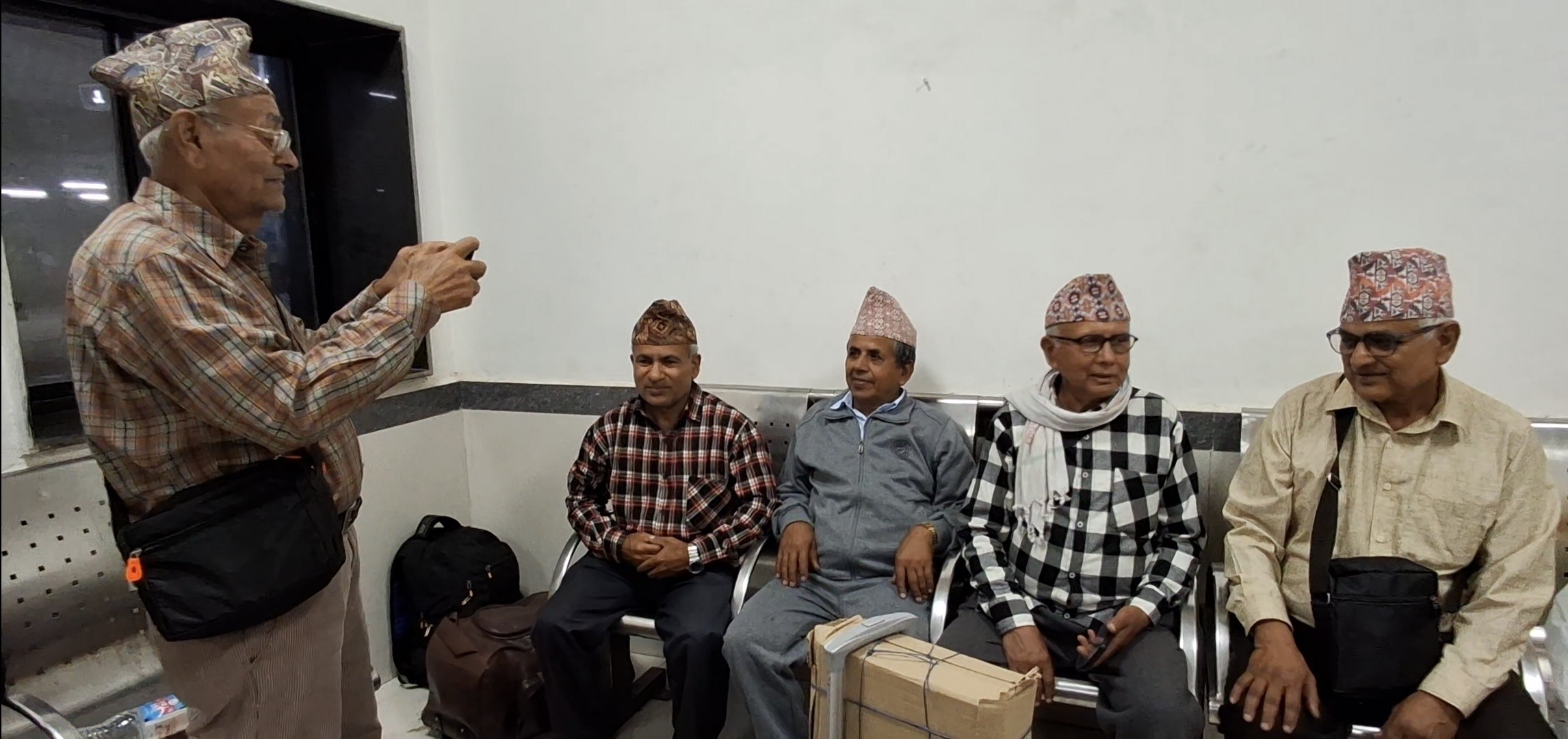 Retired School Teachers From Nepal On Indian Pilgrimage