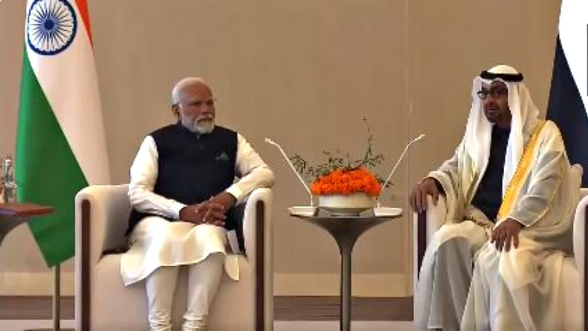 PM Modi and UAE President Sheikh Mohamed bin Zayed Al Nahyan have expressed optimism that India-UAE bilateral trade will be elevated to USD 100 billion ahead of the target year 2030. The two leaders also discussed the Inter-Governmental Framework Agreement on the India-Middle East-Europe Economic Corridor (IMEEC) and ways to enhance their bilateral partnership in the energy sector.
