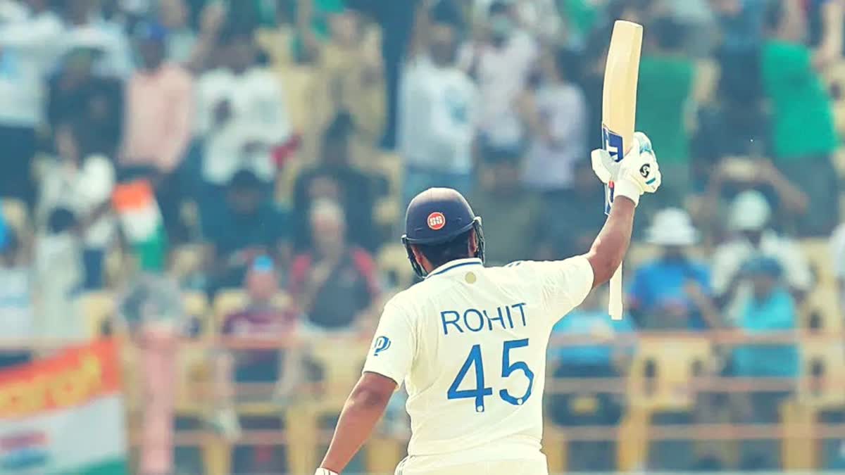 IND vs ENG 3rd test Rohit Sharma scored a century against England in Rajkot