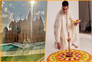 Akshay Kumar attends the inauguration of baps hindu temple in Abu Dhabi in traditional attire