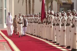 pm-modi-receives-ceremonial-welcome-in-doha